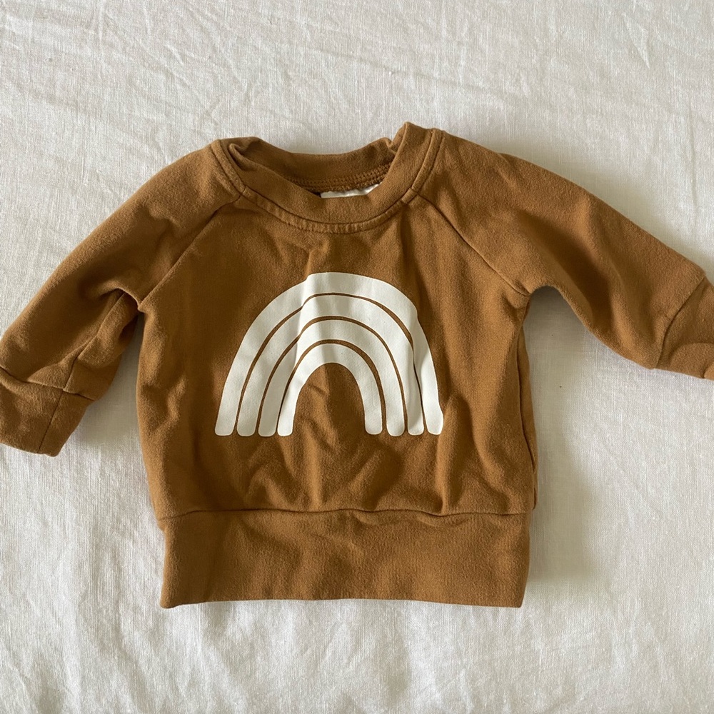 Mebie Baby Rainbow Sweatshirt SZ 3 mo